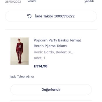 Penti Geciken Para İadesi