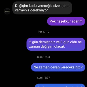 Kalyon Krampon (Instagram) Yanlış Ürün Teslimi Ve Değişim Sorunu!