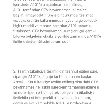 A101 Revolt Tescil Belgelerini Göndermiyor Mağdur Ediyor