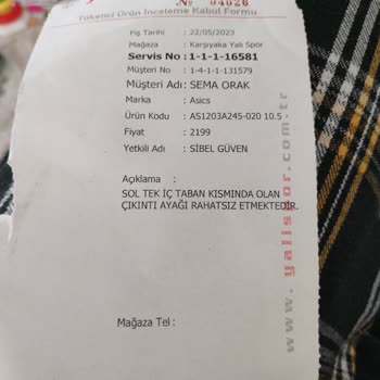 Asics Marka Ayakkabı İç Topuk