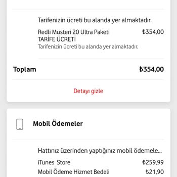 Vodafone İtunes Mobil Hizmet
