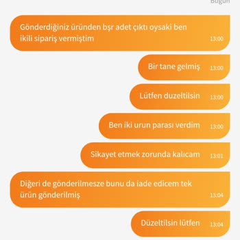 Loreal Eksik Ürün Gönderdi