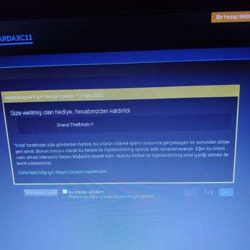 İtemsatış Hesabın İçindeki Oyunun Geri Alınması