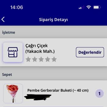 GetirÇarşı Vermiş Olduğum Hediye Sipariş Mağduriyeti
