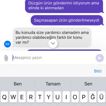 GetirÇarşı Vermiş Olduğum Hediye Sipariş Mağduriyeti