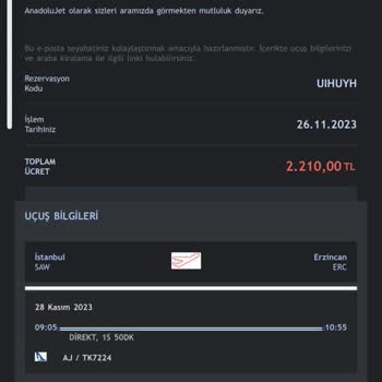 Anadolu Jet Ödeme Esnasında Fiyat Değişikliği Yapıyor