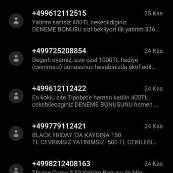 Vodafone Bahis Şirketlerinden Yabancı Numaralardan Mesaj Geliyor