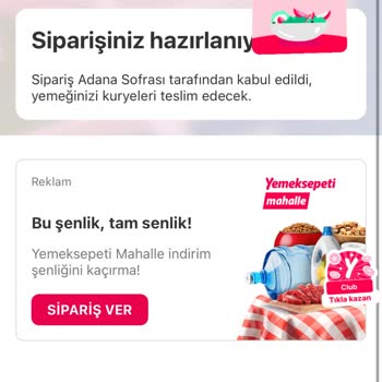 Yemeksepeti Ulaşılamayan Müşteri Temsilcisi