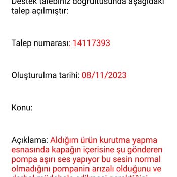 Hoover Servis Ve Müşteri Hizmetleri Sorunu