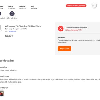 Hepsiburada Bozuk AKG Kulaklık Ve Kötü Müşteri Hizmeti Deneyimi