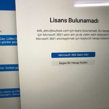 Microsoft 365 Lisansım Hesabımdan Silinmiş.