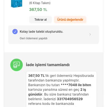 Hepsiburada Yanlış Gönderilen Ürünün Yenisi İle Değiştirilmemesi