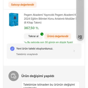 Hepsiburada Yanlış Gönderilen Ürünün Yenisi İle Değiştirilmemesi