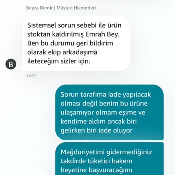 Sportstyle Satıcısının Amazon Üzerinden Haksız Sipariş İptali