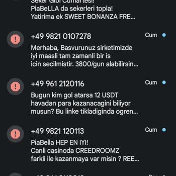 Türk Telekom İstenmeyen SMS Ve Mesajlar