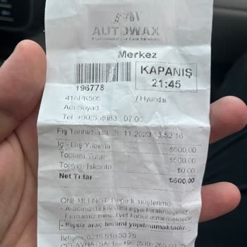 Autowax (Hilltown - Optimum) Kampanya Koşullarına Uymama