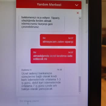 Yemek Sepeti Ücret İadesi Yapmıyor