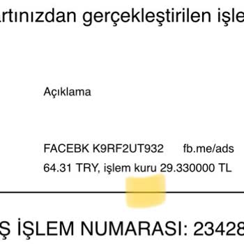 Facebook Hesabımdan Para Çekti