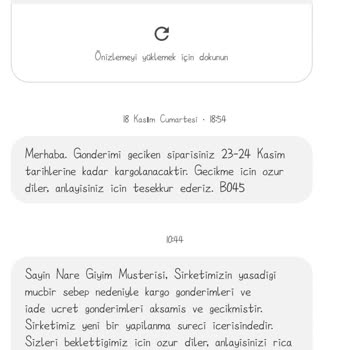 Nare Giyim Sipariş Ettiğim Ürünler Neden Gelmedi?