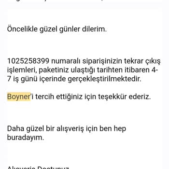 Boyner Ayakkabı Teslimatını Yapmadı
