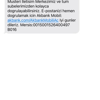 Akbank'lı Değilim Ama Mesaj Atıldı