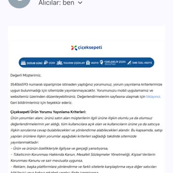 Çiçek Sepeti Sahte Ürün Satışına Göz Yumma