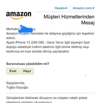 Amazon Prime Müşterisine Fiyat Farkı Ödemesi Yapmıyor.