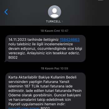 Paycell Paramı Geri Vermiyor!