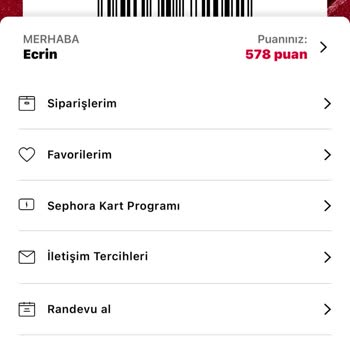 Sephora Puan Güncellenmemesi Hakkında