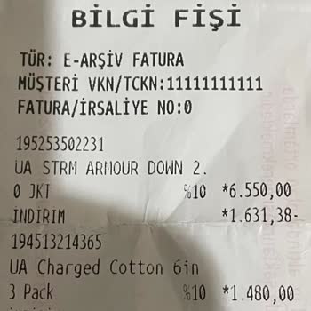 Underarmour Mağazasının Ürün İadesi Almaması