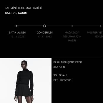 Zara Ürün Teslimatı Ve Müşteri Hizmetlerinin Cevap Vermeyişi