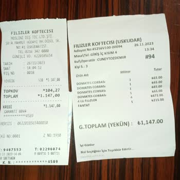 Fazla Adet Yazılmış Olarak Hesap Ödedim