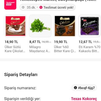 Yemeksepeti'nden Sorunlu Siparişlerime Çözüm Bulunmuyor
