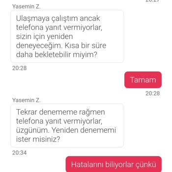 Yemeksepeti'nden Sorunlu Siparişlerime Çözüm Bulunmuyor