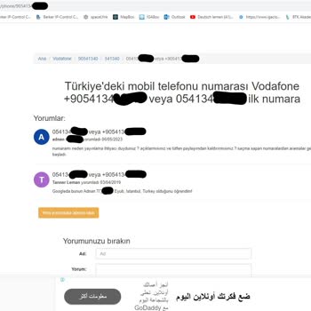 Sahibi Kimdir Kişisel Numaramın Sitede Bilgilerimle Açık Şekilde Paylaşılıyor Olması