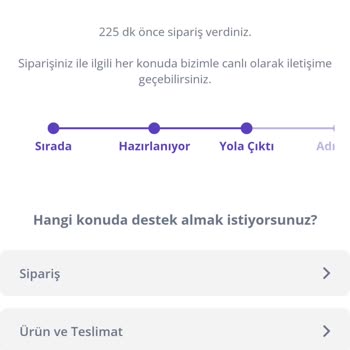 Getir Büyük Geç Sipariş Teslimi