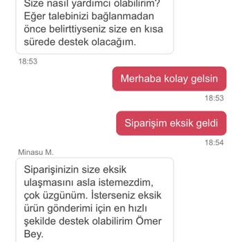 Popeyes Eksik Sipariş Teslimatı