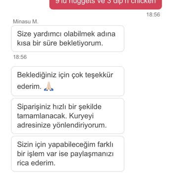 Popeyes Eksik Sipariş Teslimatı
