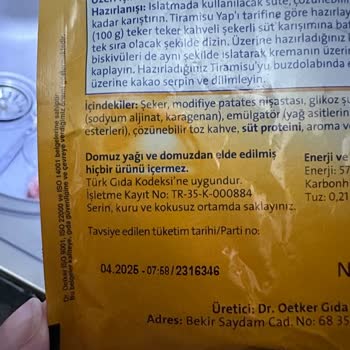 Dr. Oetker Tiramisu Yap Bozuk Çıktı Tadı Çok Kötü