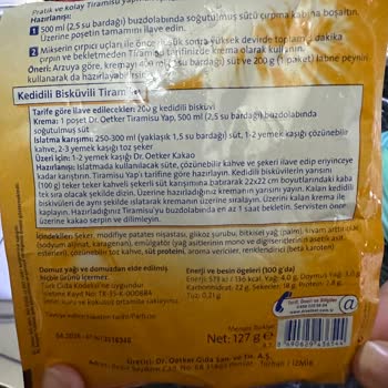 Dr. Oetker Tiramisu Yap Bozuk Çıktı Tadı Çok Kötü