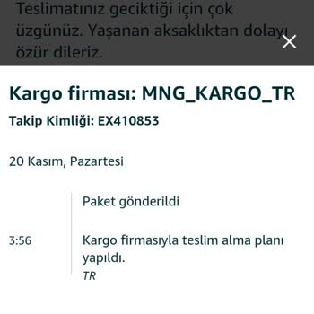 Amazon Türkiye Aldığım Ürün Nerede Olduğu Bilinmiyor.