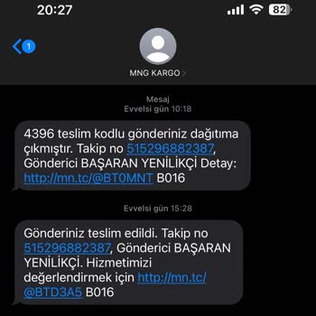 MNG Kargo Teslim Edildi Yalanı