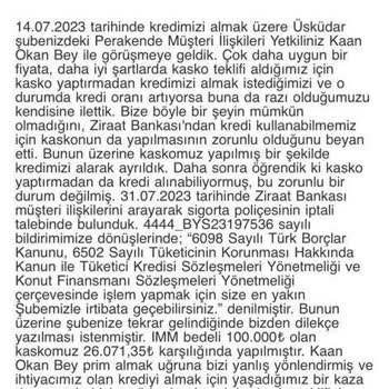 Ziraat Bankası Banka Personeli Ve Müdürü Prim Kazanacak Diye Mağdur Edildik!