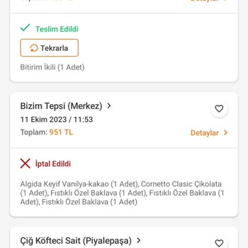 Trendyol'da Bilgim Dışında İşlem Yapıldı.