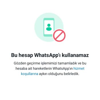 WhatsApp Uygulamasının Bloke Olması