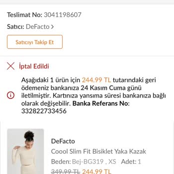 İndirimli Ürünün İptal Edilmesi Ve Devam Eden Satış Şikayeti