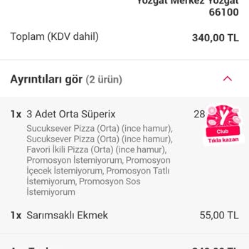 Domino's Pizza Sarımsaklı Ekmek Hayal Kırıklığı