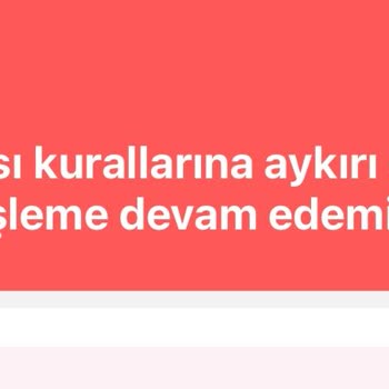 Dolap Uygulamasına Aykırı Davranış Uyarısı