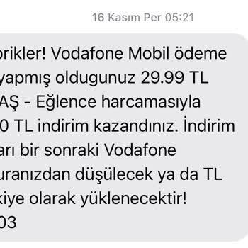 Vodafone İzinsiz Eğlence Paketi