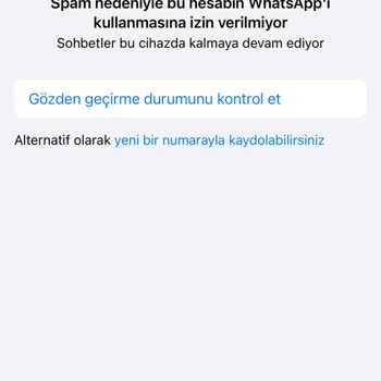 WhatsApp Spam Yaptı